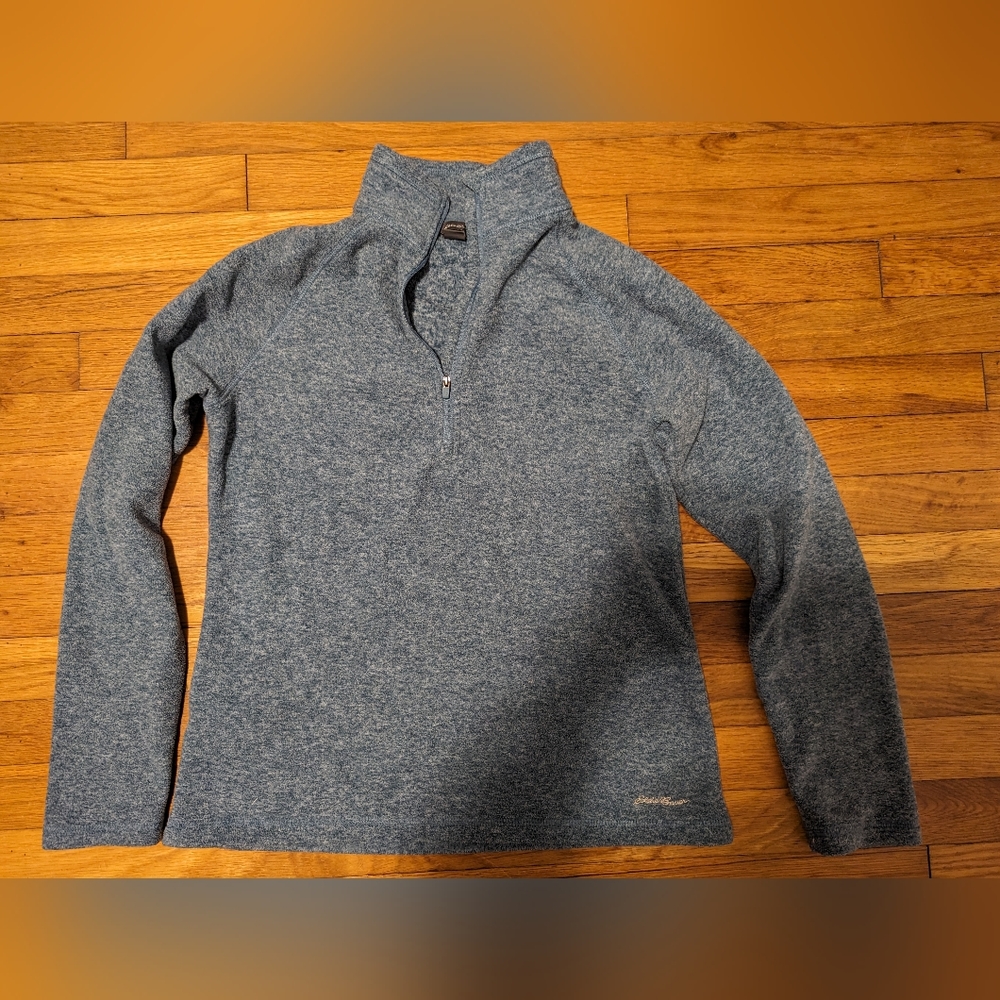 Eddie Bauer fleece quarter zip, size Small